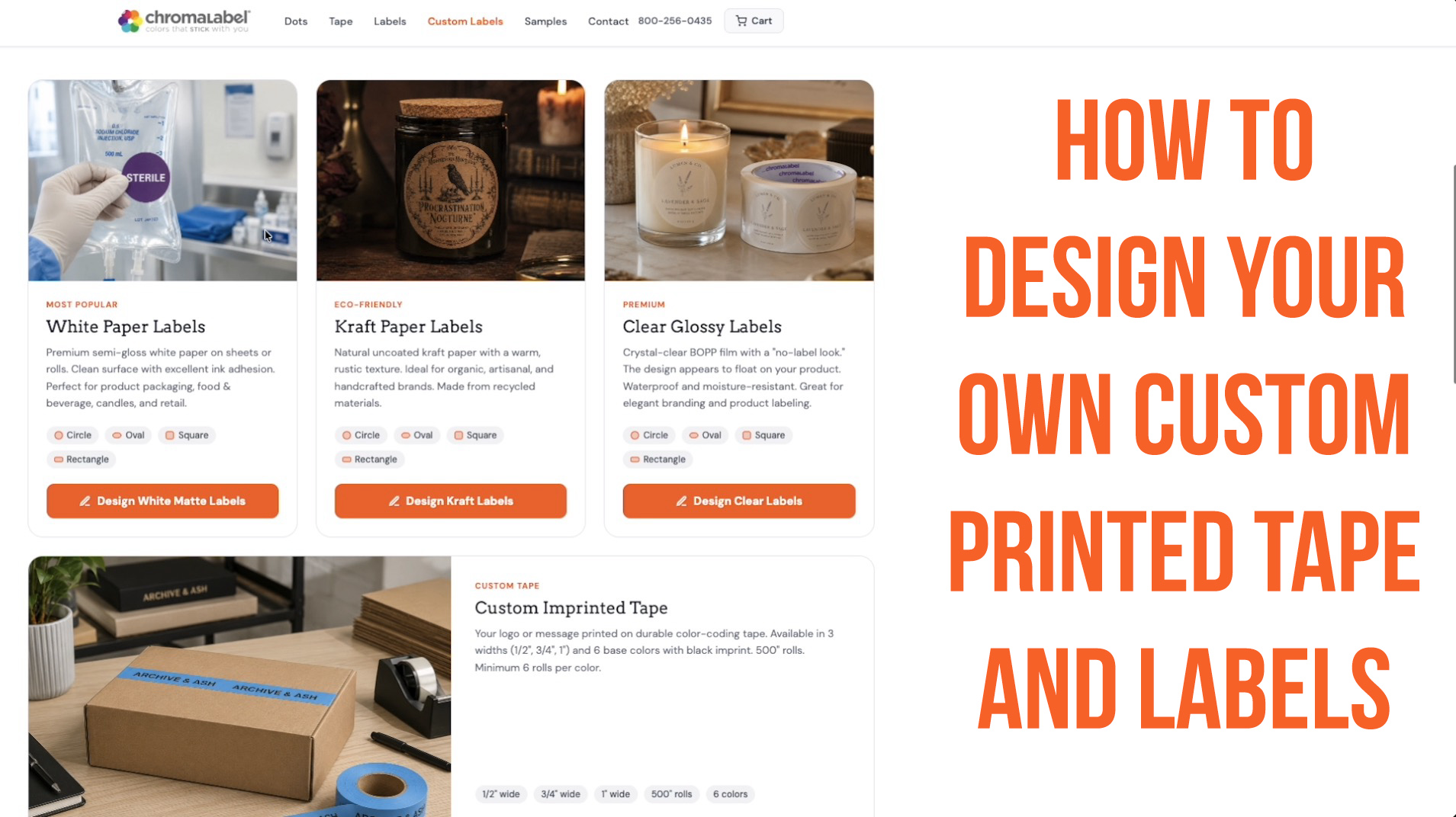 How to design your custom labels and tape
