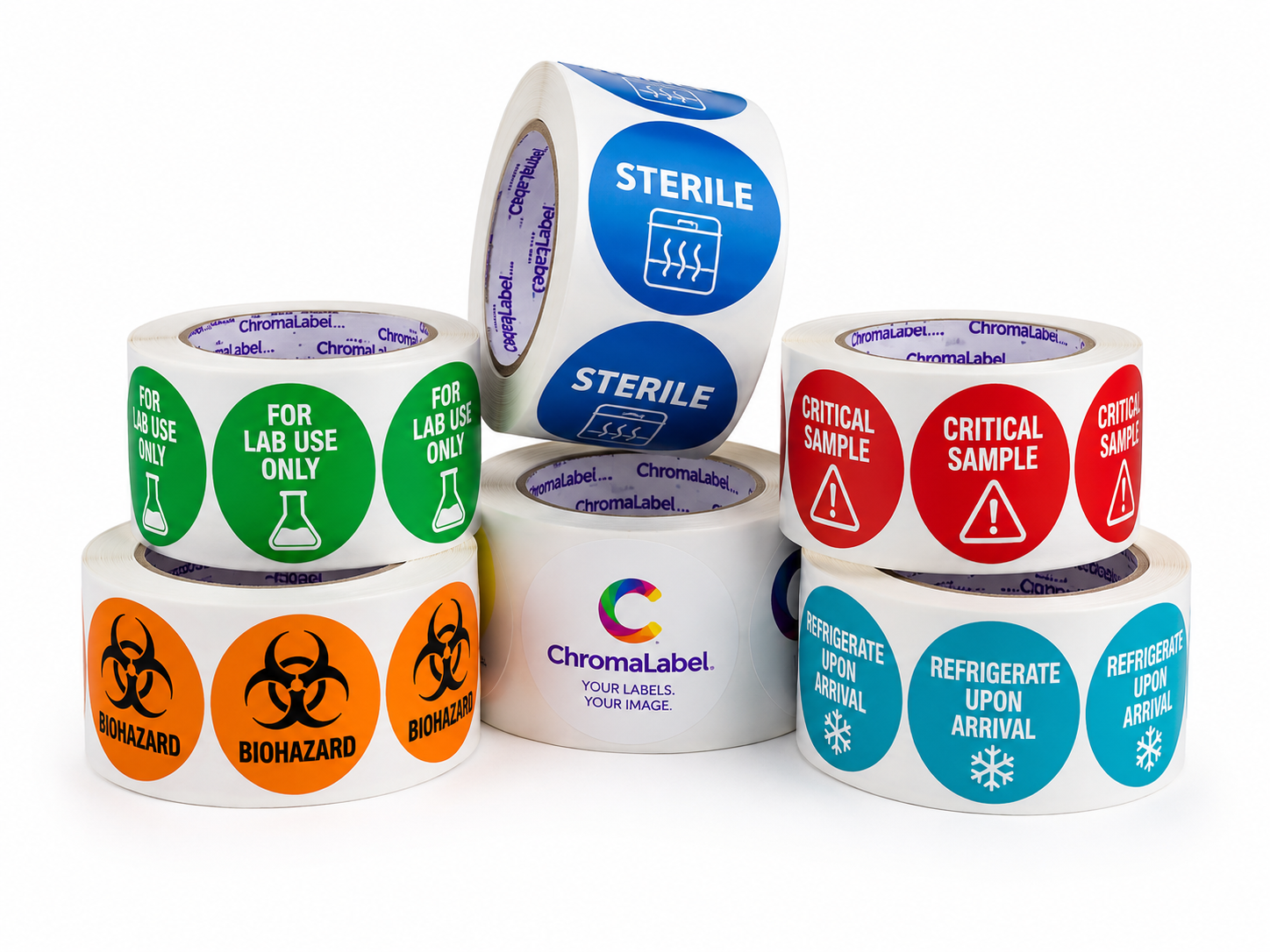Custom White Matte Labels